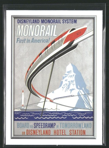 Disneyland Monorail [PETG Variation] #P-10 2025 Topps Disneyland 70th Anniversary Poster card