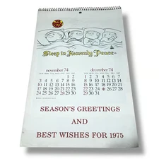 Family Circus Cartoon Bil Keene 1975 Vintage Wall Calendar H