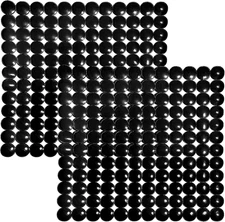 2 Pack Kitchen Sink Mat Protector, 11 X 11 Inches, Black