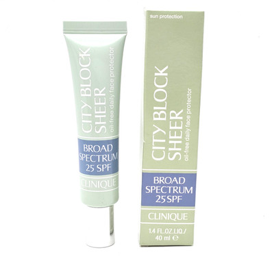 Clinique City Block Sheer SPF 25 Broad Spectrum 40ml/1.4 oz Full Size New in Box