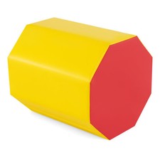 24.5 Inch x 24.5 Inch Octagon Gymnastics Mat with Waterproof Zippered Cover-Yell