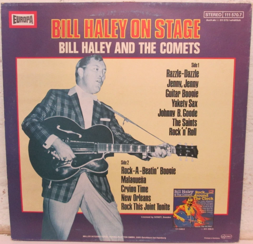 LP - Bill HALEY and the COMETS - BILL HALEY ON STAGE - german Press - Bild 2 von 3