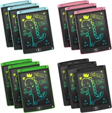 12 Pack LCD Writing Tablet for Kids, Colorful Toddler Drawing Tablet Doodle Boar