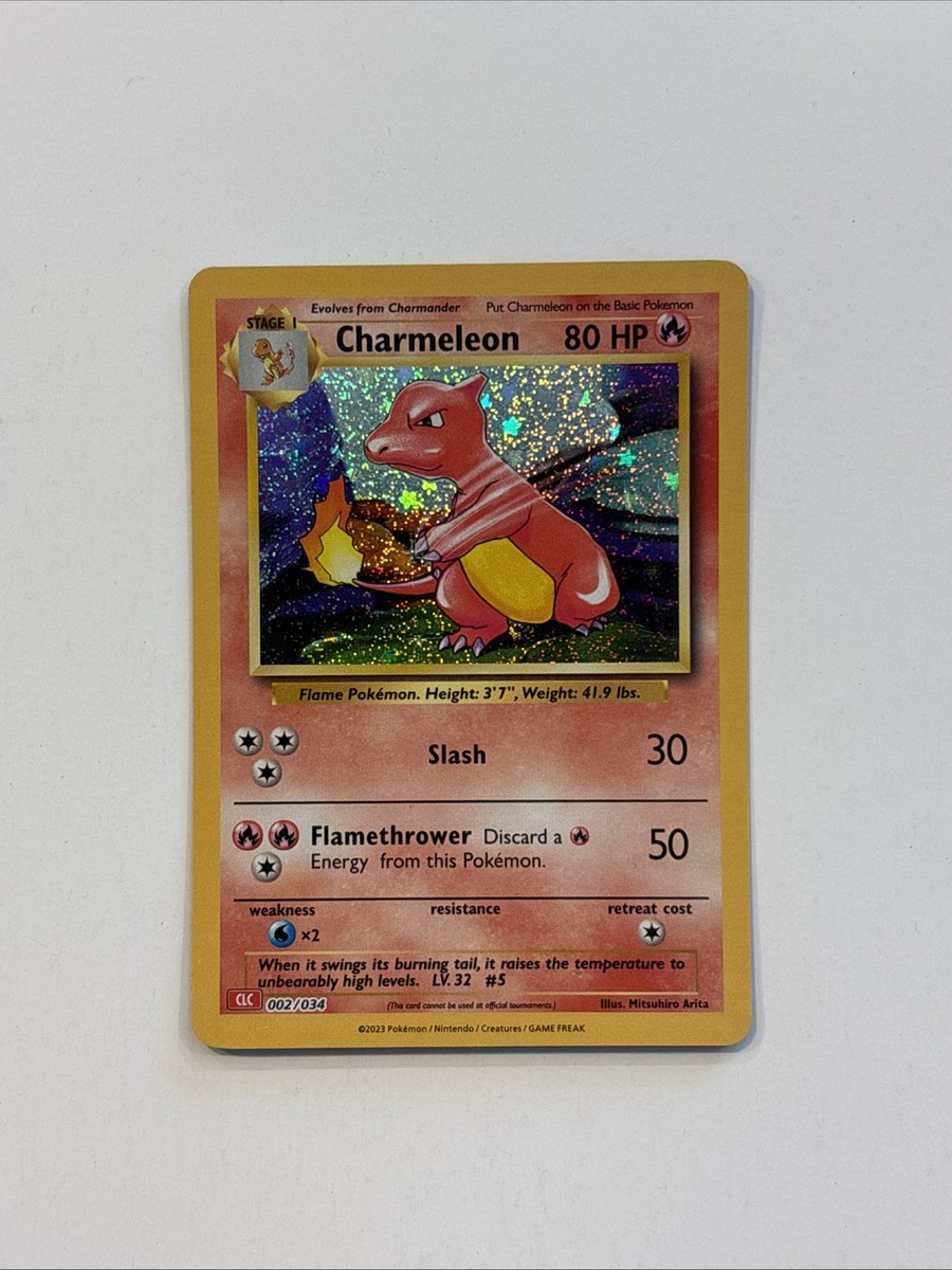 how much is a charmeleon pokemon card worth Charmeleon 002/034 CLC Classic Collection Holo Pokémon Variant NM G*
