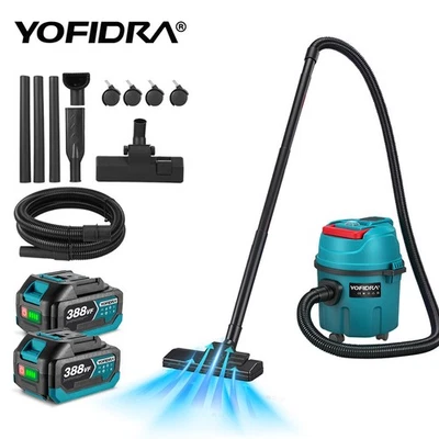 YOFIDRA 10L Akku Staubsauger Nass & Trockensauger mit Verlängerungsrohr Für 18V Makita