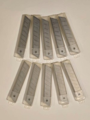 100pcs 18mm Snap-off Blades, Steel Replacement Blade Utility Knife & Box Cutter