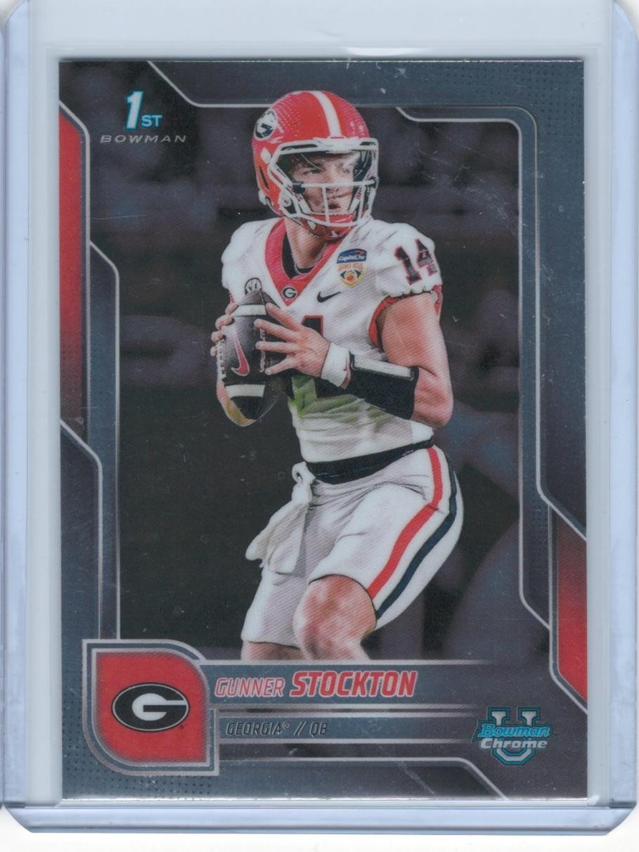 Gunner Stockton 2025 Bowman Chrome University #131 Georgia Bulldogs