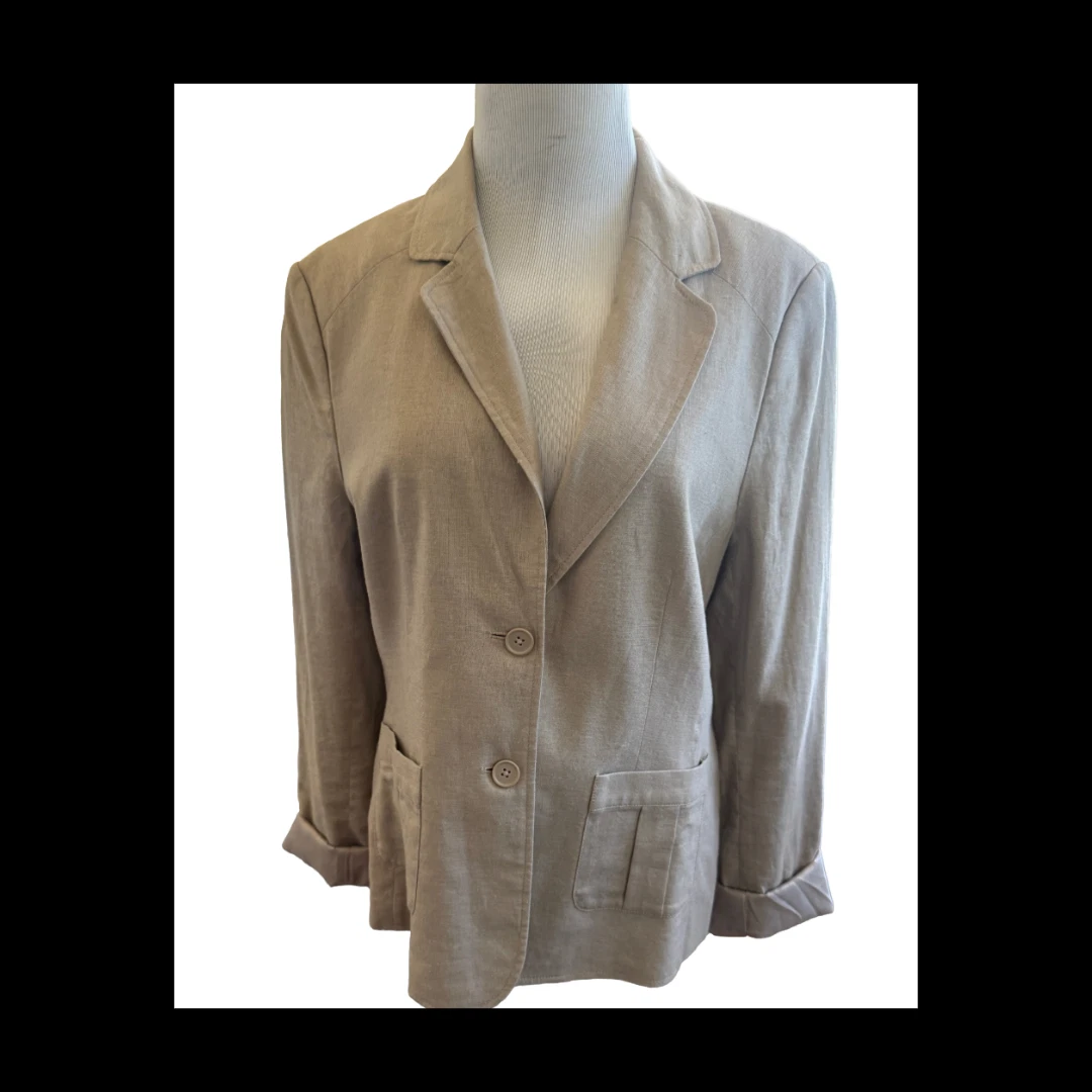 BCBG Maxazria Linen Blazer