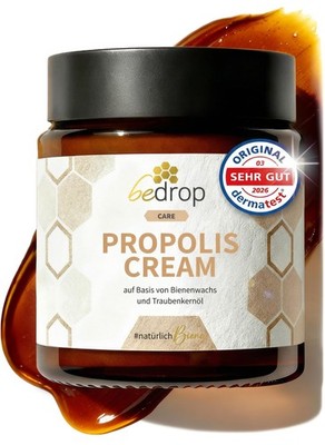 bedrop Propolis Cream bei Akne Neurodermitis (hochdosierte Salbe) 60g Propolis