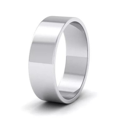 925 STERLINGSILBER 6 MM FLACHER HOFRING SCHWER KEIN SCHROTT ALLE GRÖSSEN KOSTENLOSE LIEFERUNG