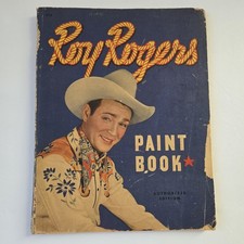 Vintage Roy Rogers Paint Book – Authorized Edition – Western Cowboy Americana