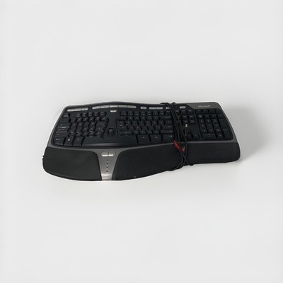 Microsoft Natural Ergonomic Keyboard 4000 V1.0 KU-0462 Black Wired USB  Tested