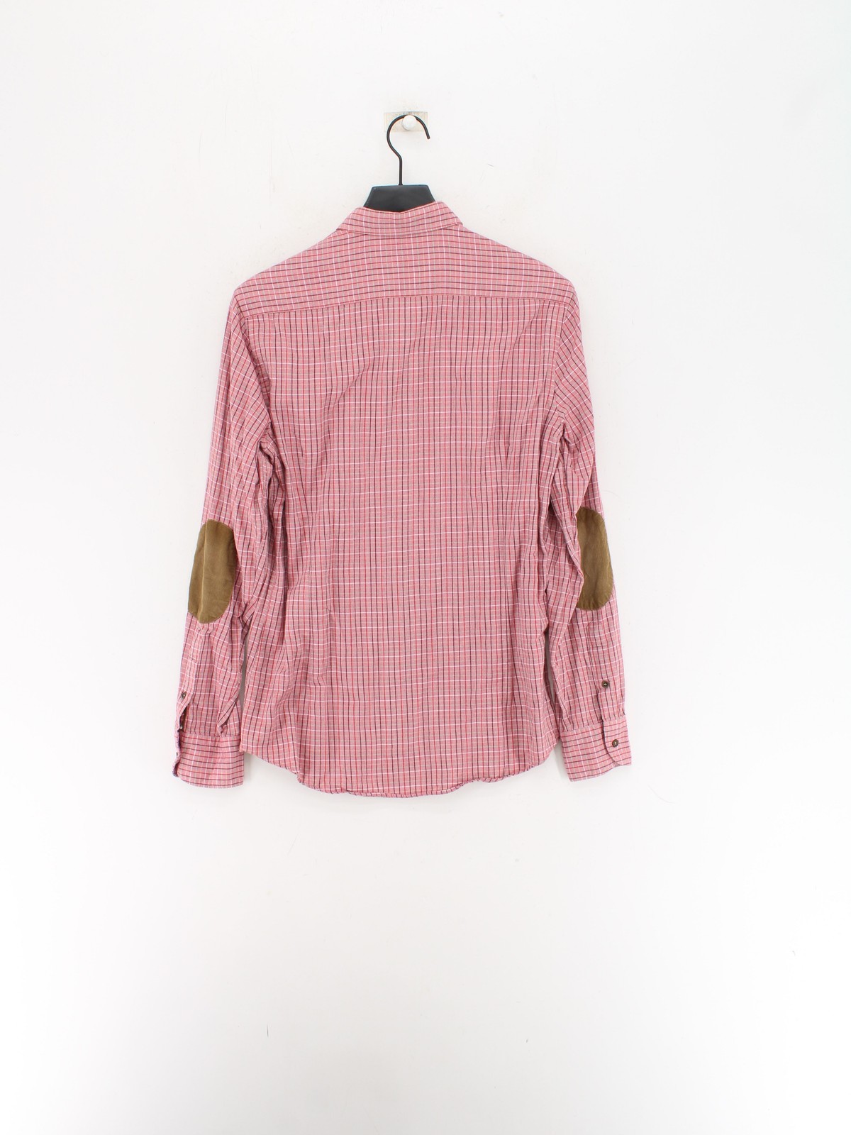 Camicia uomo Massimo Dutti M rossa a quadri 100% altra basic