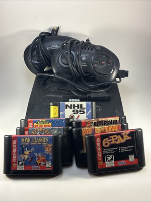 #ad Saga Genesis Bundle Consist of console 2 controllers Cords Games $79.95