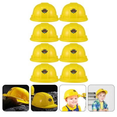 8 stücke Simulation Bau Hüte Kinder Rollenspiel Vorbereitung Ingenieur Hut Gelb