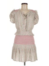 LoveShackFancy Women Gray Casual Dress M