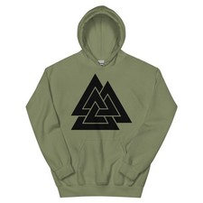 Viking Valknut Rune nordic Unisex Hoodie Odin symbol vikings magic runes
