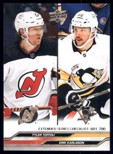 2023-24 Upper Deck Extended Series - Checklist Toffoli/Karlsson #700