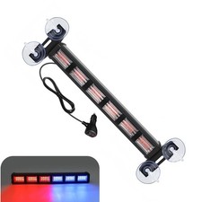 Car Led Emergency Strobe For Windshield 54msd Red Blue Police Warning Lights...