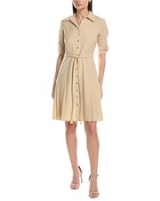 Sharagano Short Sleeve Shirtdress Women's