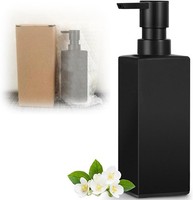 Seifenspender Schwarz Matt - 350Ml FlüSsigseifenspender KüChe Badezimmer, H
