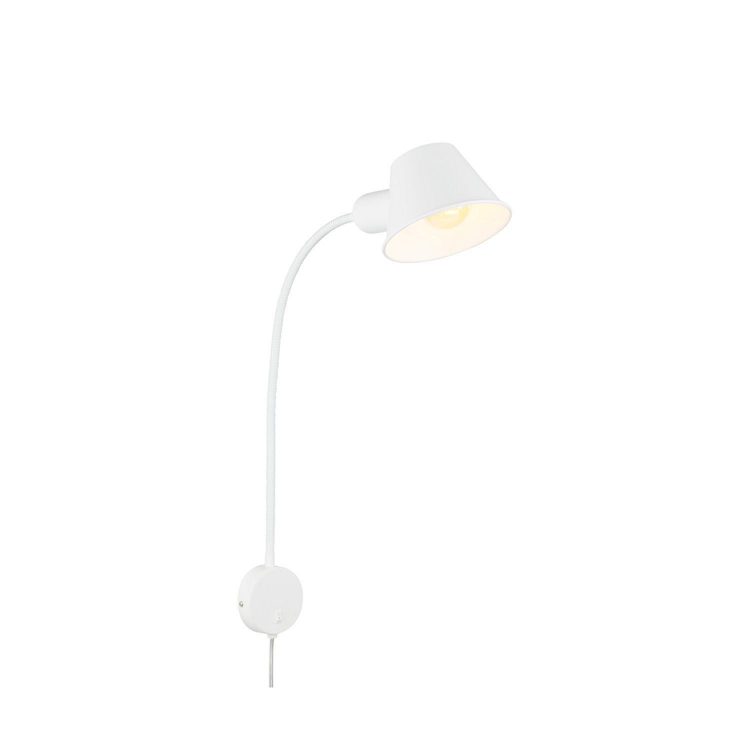 Lampada da Parete Brello Bianca Opaca E27 | Illuminazione Nordic Style