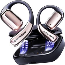 Open Ear Wireless Bluetooth Headphones, Pain-Free Air Conduction Ear Buds wit...