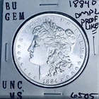 1884 O BU GEM MORGAN SILVER DOLLAR UNC MS+++ U.S. MINT RARE COIN 6505