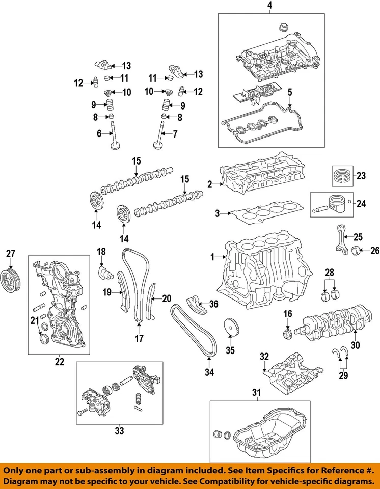 Used Engine Complete Assembly fits: 2012 Mazda 3 2.0L VIN 8 8th digit Grade A Foto 3 de 4