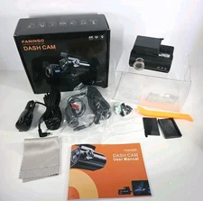 Dash Cam Front and Rear 4K Full HD Dual Dash Camera for Cars By FANINSO