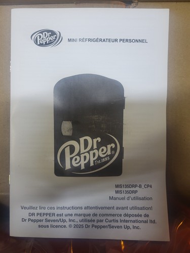 MIS135DRP DR. Pepper Mini Portable Compact Personal Fridge Cooler, 4 Liter NEW! - Picture 10 of 19