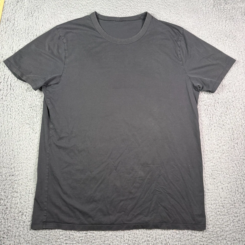 Camisa Lululemon Para Hombre Mediana Negra Fundamental Algodón Orgánico Calce Clásico Foto 2 de 4