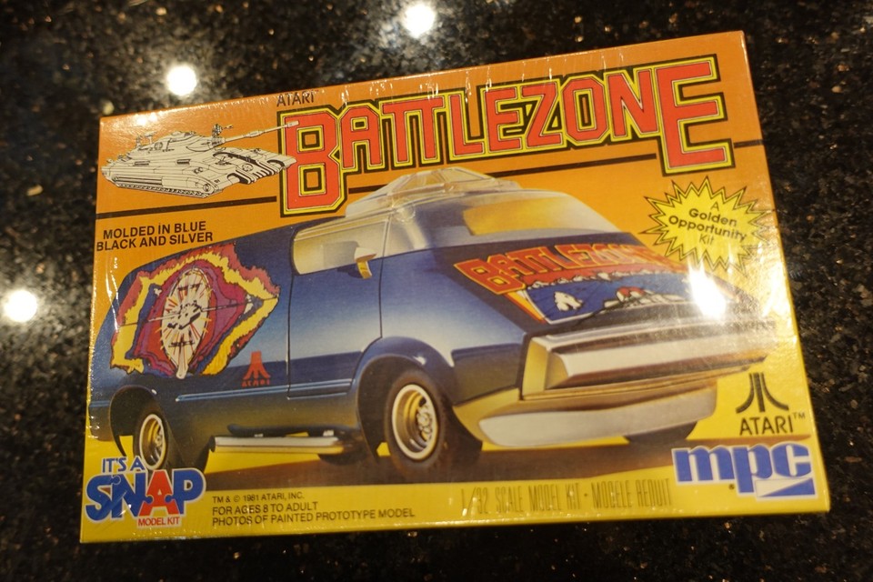 A factory-SEALED Atari Battlezone MPC arcade unit from the golden age — virtually impossible to find unopened, this is a genuine time-capsule artifact.