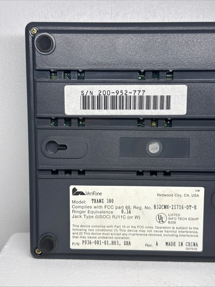 Verifone TRANZ 380 Credit Card Terminal – Vintage POS Device. - Image 4 of 4