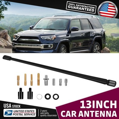 Long-Range 13'' Car Radio Antenna Perfect For AM/FM Signal Boost Rubber&metal