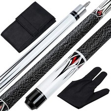 Pool Cue 58 inch Maple Billiard Pool Stick, 19/20/21 oz 1/2 Maple Pool Cue Stick