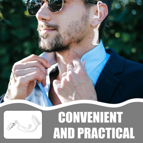 Dress up Earbuds Prop Headset Agent Earpiece Acting Props Fake Costume - Zdjęcie 6 z 12