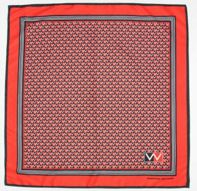 Authentique Foulard Vintage '' Courmayeur Mont Blanc '' / Authentic Vintage Scarf