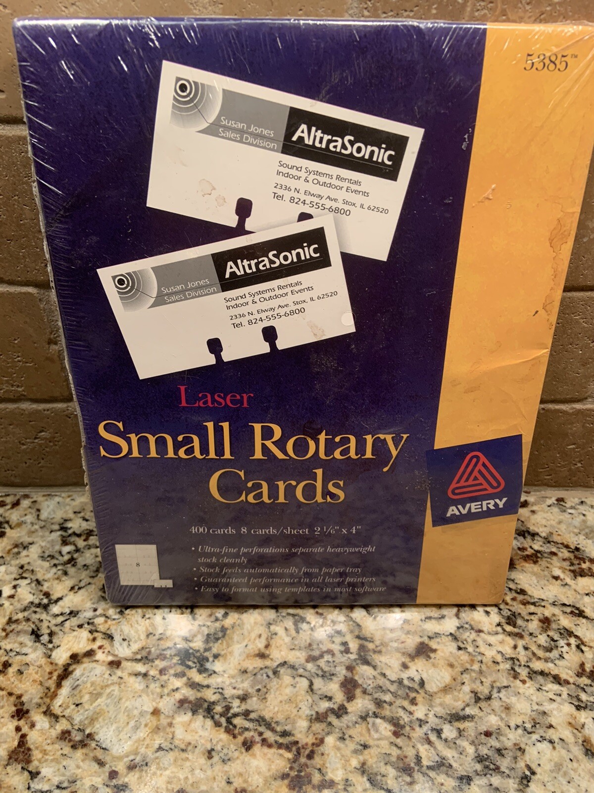Avery 5385 Small Rotary Cards, 400 Cards 8 Cards 2 1/6" x 4" eBay