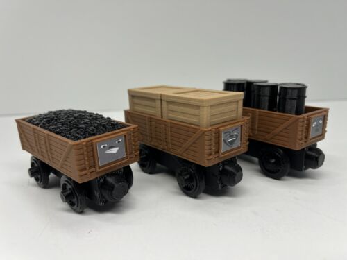 Cargo Train Wooden Railway Compatible Custom Made (Brown) Thomas & Friends Brio - Picture 5 of 15