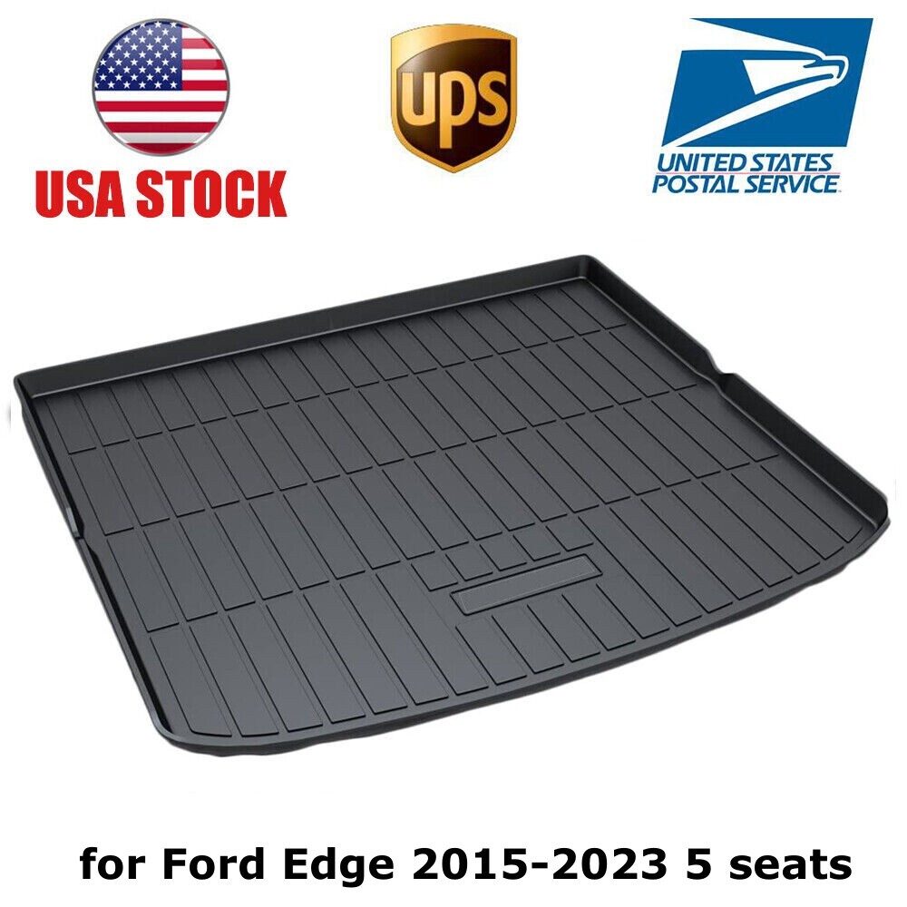 Rear Cargo Boot Trunk Tray Liner Waterproof Mat for Ford Edge 5 seats 2015-2023
