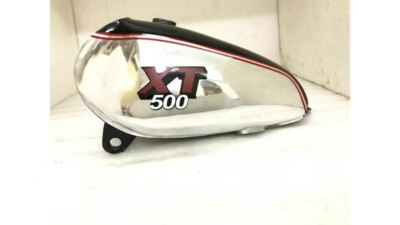 YAMAHA XT TT 500 Black & Chorme Fuel Petrol Tank (Steel) 1U6,1980
