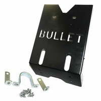 FüR Royal Enfield Kugel Motor Schutz Skid Plate Stahl Schwarz Bemalt ECS