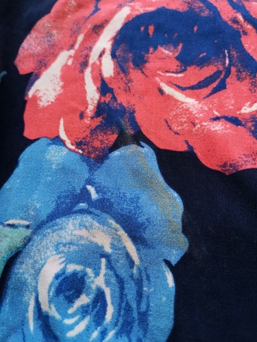 QED London Women's Navy Floral Dress Size 16 New With Defects - Picture 4 of 6