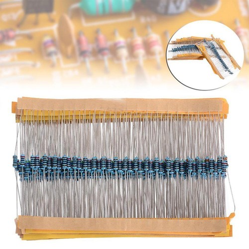 600PCS 30 Values 1/4W 1% Metal Film Resistors Resistance Assortment Set Kit 2024 - Picture 1 of 12