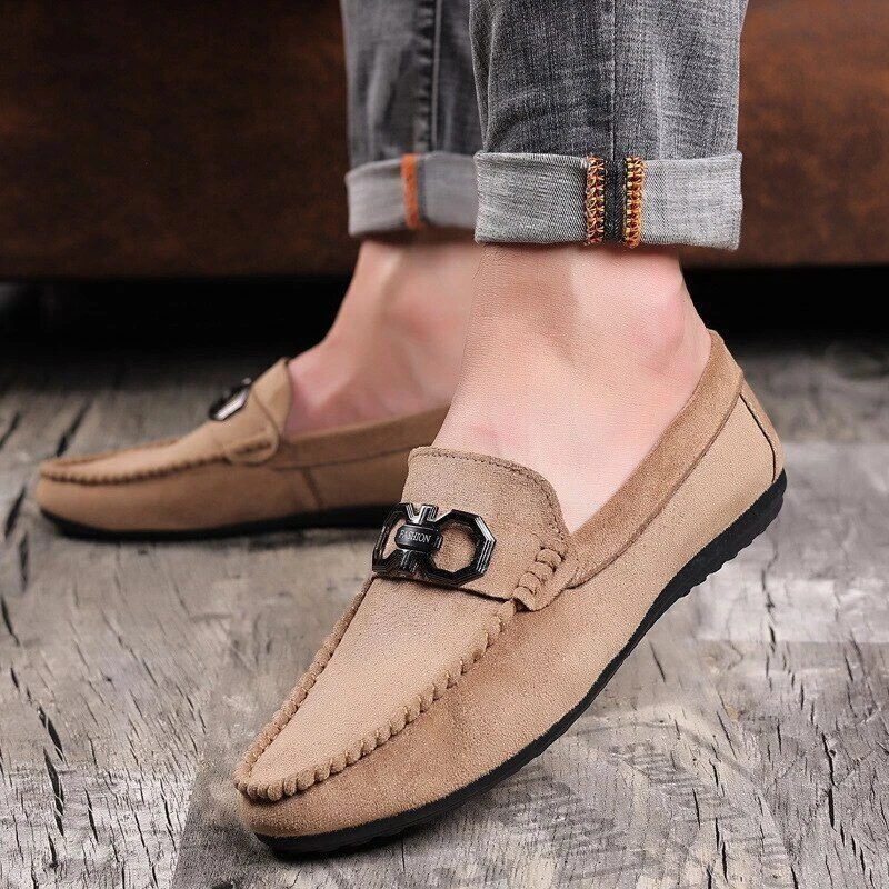 2023 Spring Flat Shoes Men Loafers Men S Moccasins Leather Men Shoes