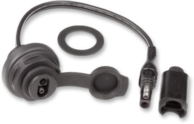 TecMate OptiMate Weatherproof SAE Socket, Bulkhead/Panel Mount Cable O20
