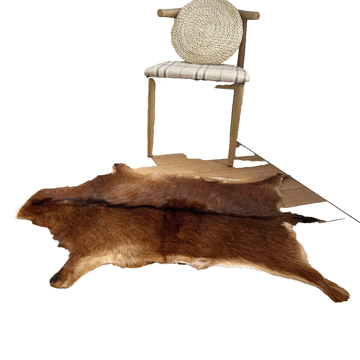 Deer hide Oficina/estudio alfombras de piel, cuero y piel de oveja