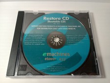 eMACHINES ETOWER 500IS RESTORE CD VER. 3.6 BOOTABLE CD FREE SHIPPING