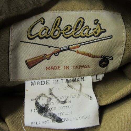 Cabela's Camo Vest Men's Large "Waterfowl Down" Hunting (stains) - Picture 3 of 11